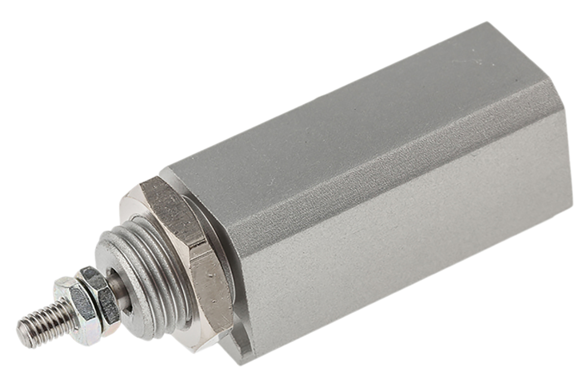 SMC 10 mm Pneumatic Piston Rod Cylinder - CDJP2 Series, Double Acting Acting
