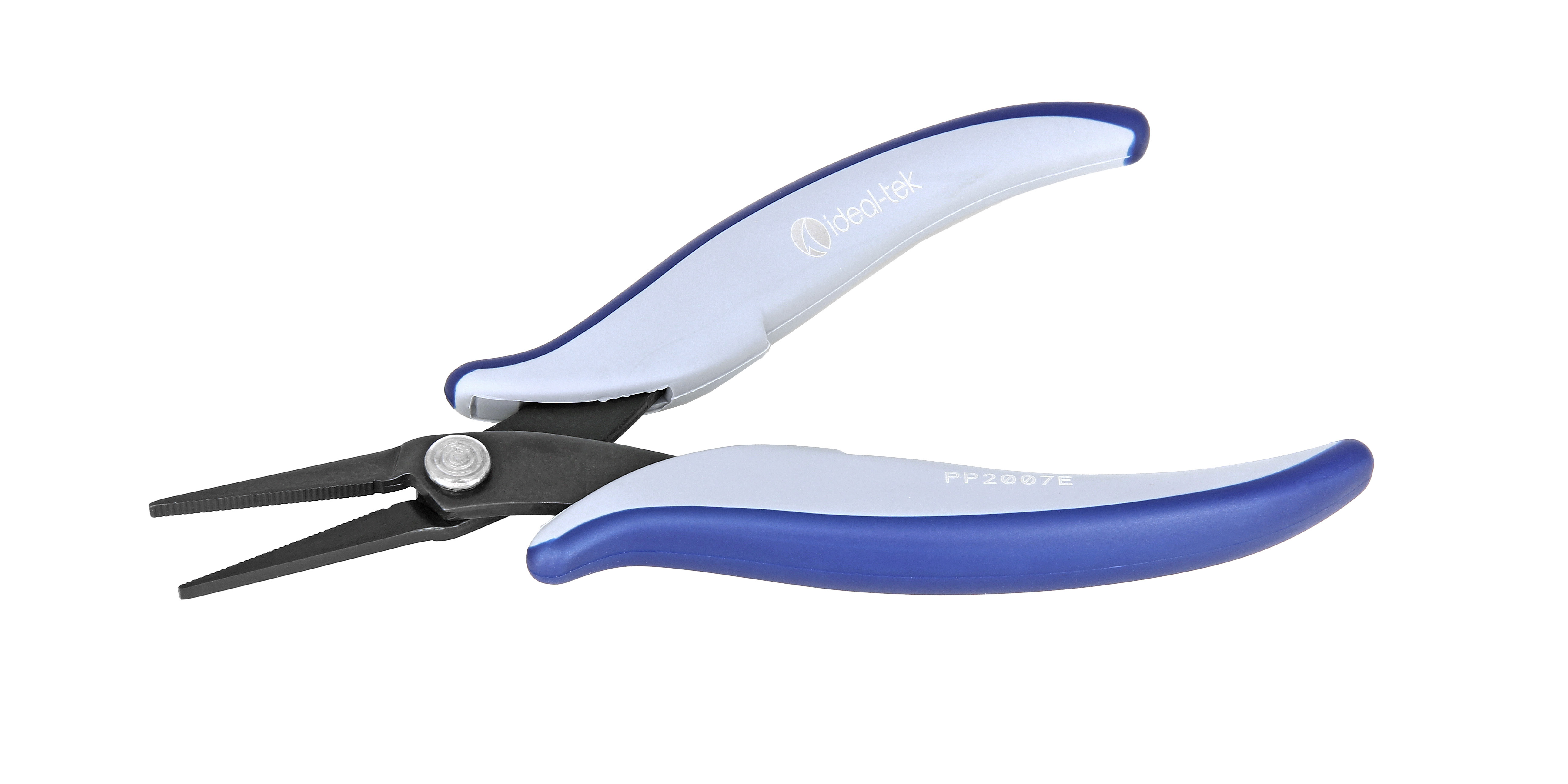 ideal-tek PP2007E.IT Flat Nose Plier, 160 mm Overall, Flat Tip, 30mm Jaw, ESD