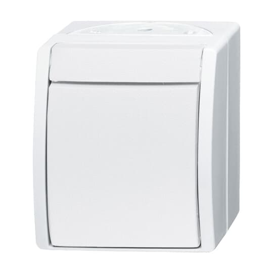 ABB White Rocker Light Switch, 2 Way, 1 Gang, 2CKA001085A