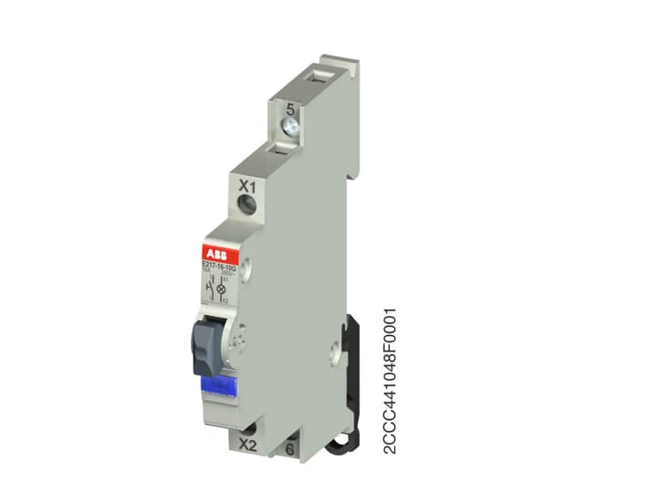 ABB, E217, Panel Mount Blue LED Pilot Light Complete, IP20, 250V