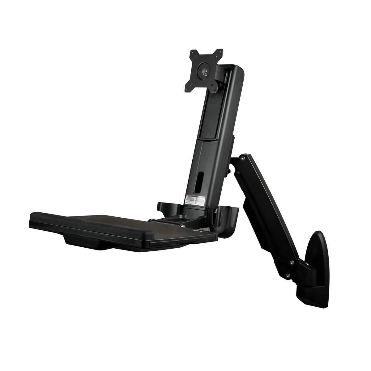 StarTech.com Wall Mounted Sit-Stand Desk, Max 24in Monitor, 1 Supported Display(s) With Extension Arm