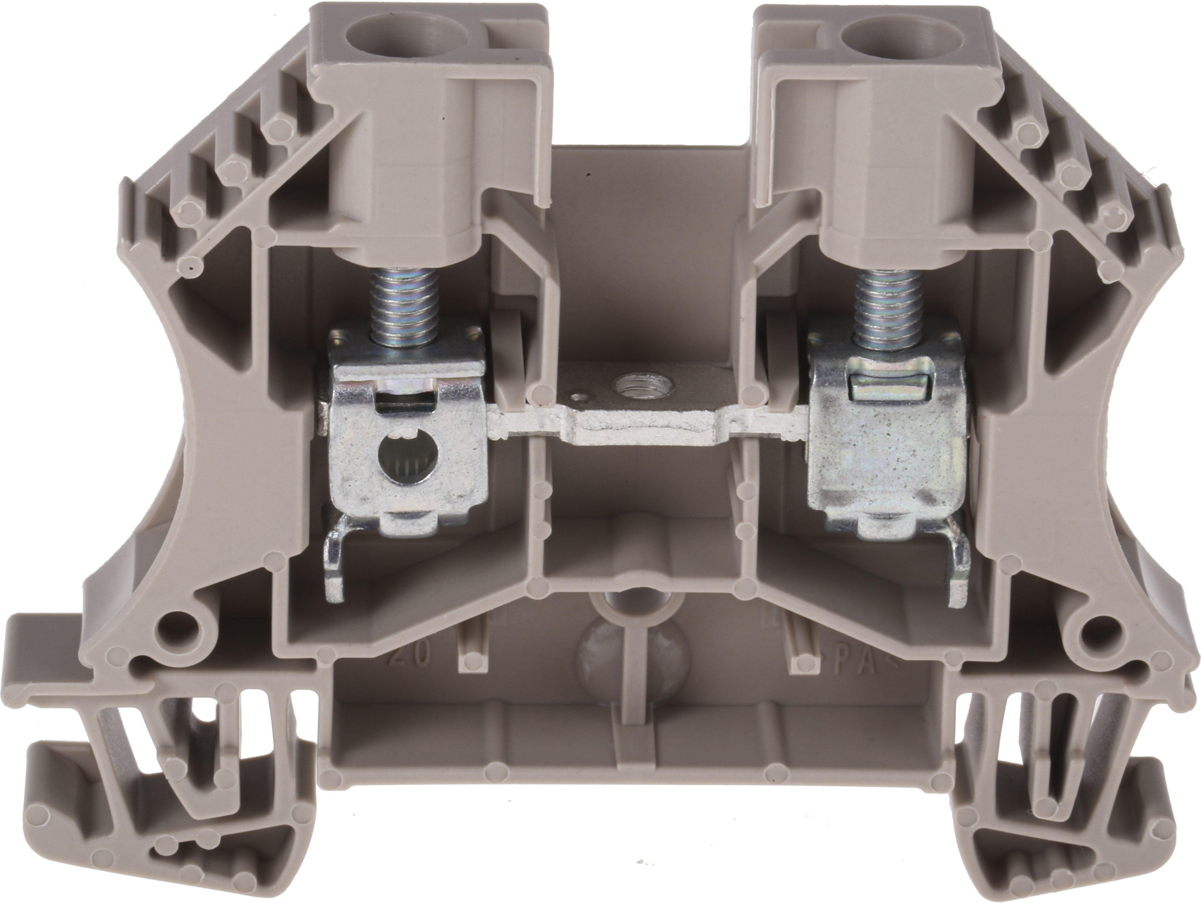Weidmuller 1020200000 WDU Series Brown, 6mm², Single-Level, Screw Termination, ATEX