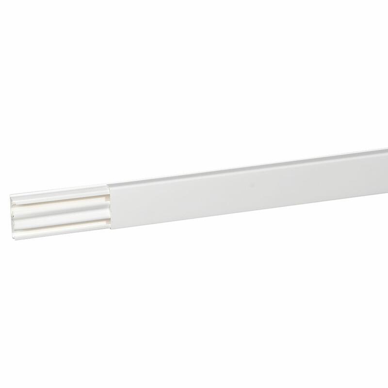 Legrand DLP White Mini Trunking - Closed Slot, W40 mm x D12.5mm, L2.1m, PVC