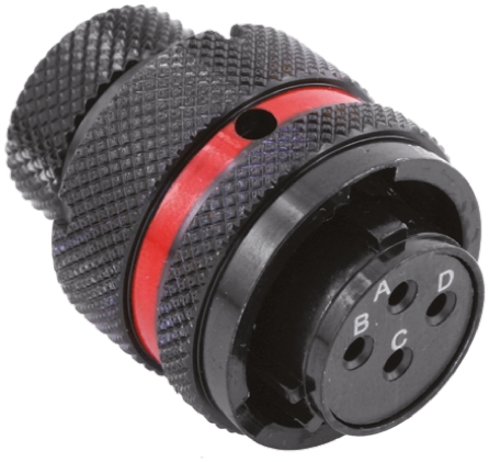 Souriau Sunbank by Eaton Circular Connector, 4 Contacts, Cable, Standard Connector, Plug, Female, IP67, 8STA Series