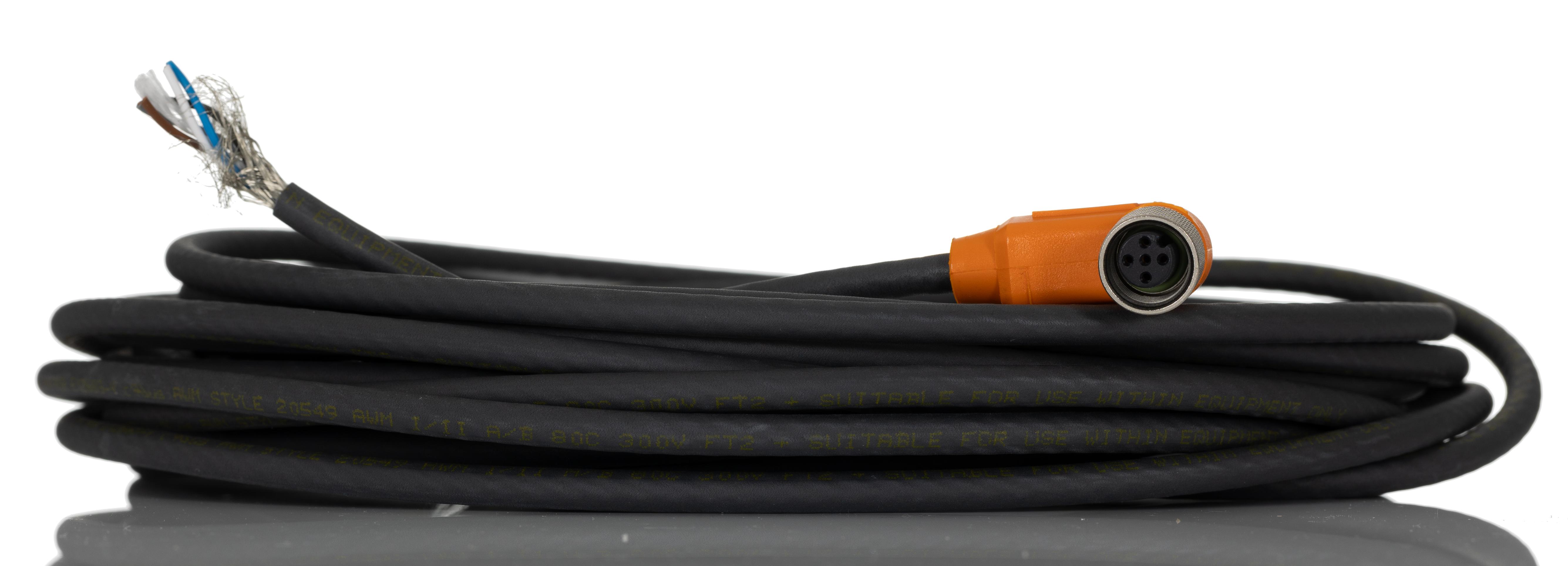 Lumberg Automation Female 5 way M12 to Unterminated Free End Sensor Actuator Cable, 10 m