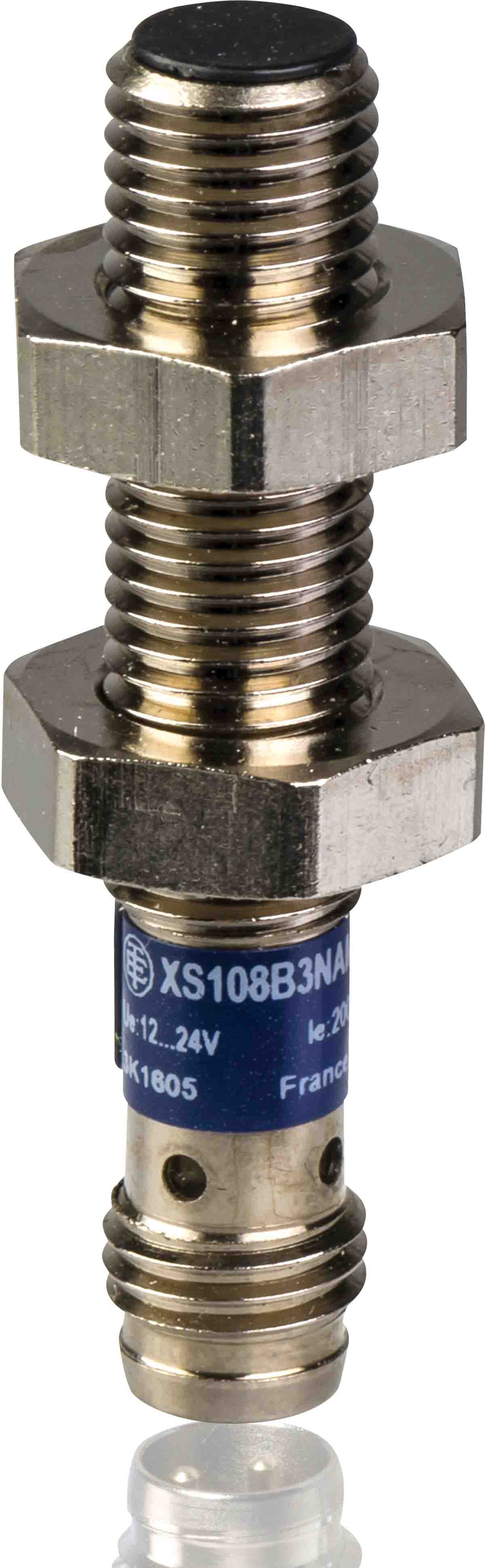 Telemecanique Sensors Inductive Threaded Barrel Proximity Sensor, M8, 1.5 mm Detection, PNP NC, 12 → 24 V dc