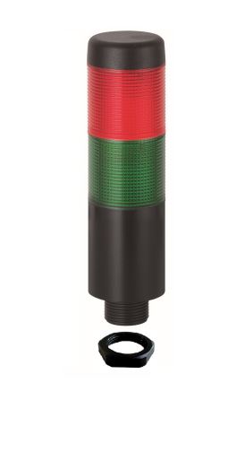 Werma KOMPAKT 37 Series Green, Red Signal Tower, 2 Lights, 12 V ac/dc, Base Mounting