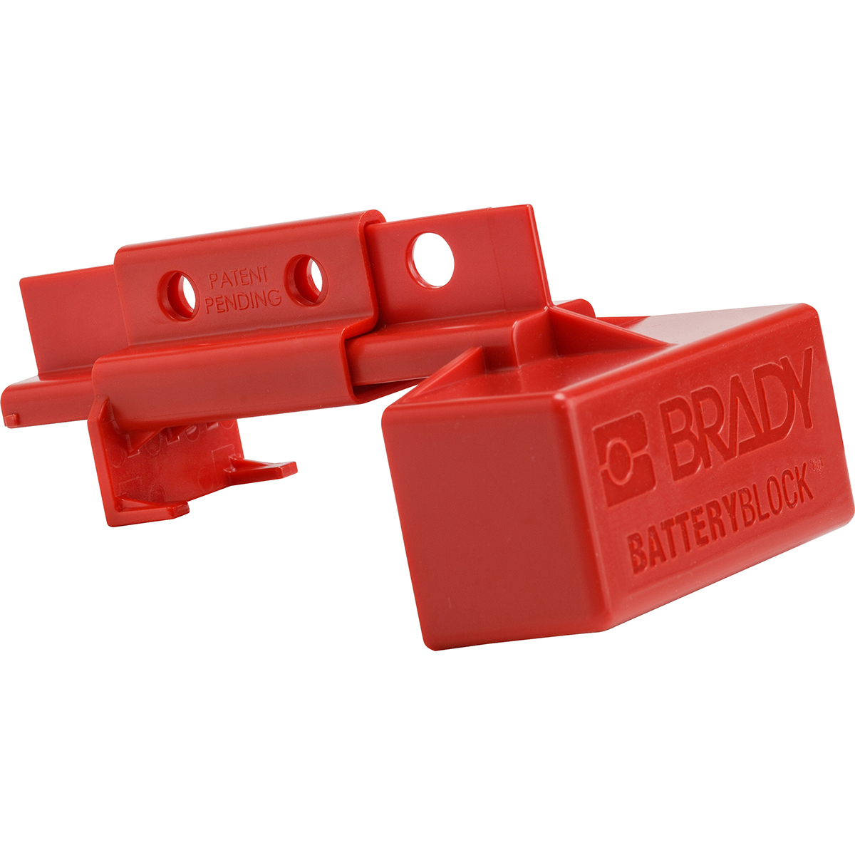 Brady Red 2-Lock ABS Electrical Plug Lockouts, 7.87mm Shackle