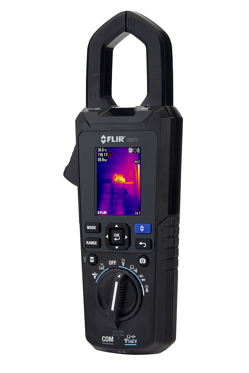 FLIR CM275 Clamp Meter Bluetooth, 600A dc, Max Current 600A ac CAT III 1000V With RS Calibration