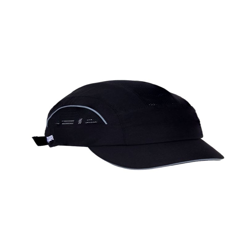 Coverguard Black Standard Peak Bump Cap, ABS Protective Material