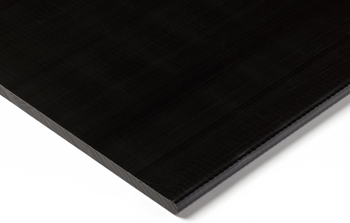 RS PRO Black Plastic Sheet, 500mm x 300mm x 16mm