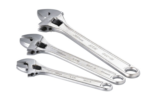 SAM Adjustable Spanner, 152.4 mm, 203.2 mm, 254 mm Overall
