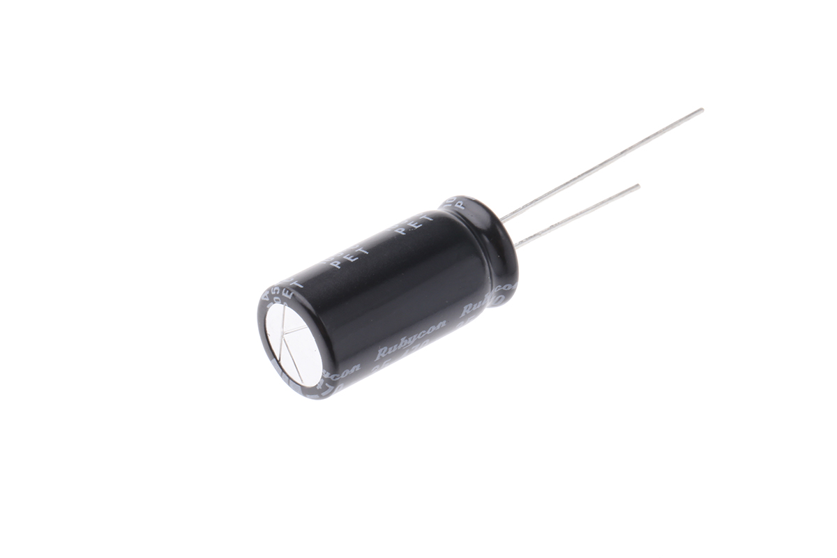 Rubycon 470μF Aluminium Electrolytic Capacitor 35V dc, Radial, Through Hole - 35ZL470MEFC10X20