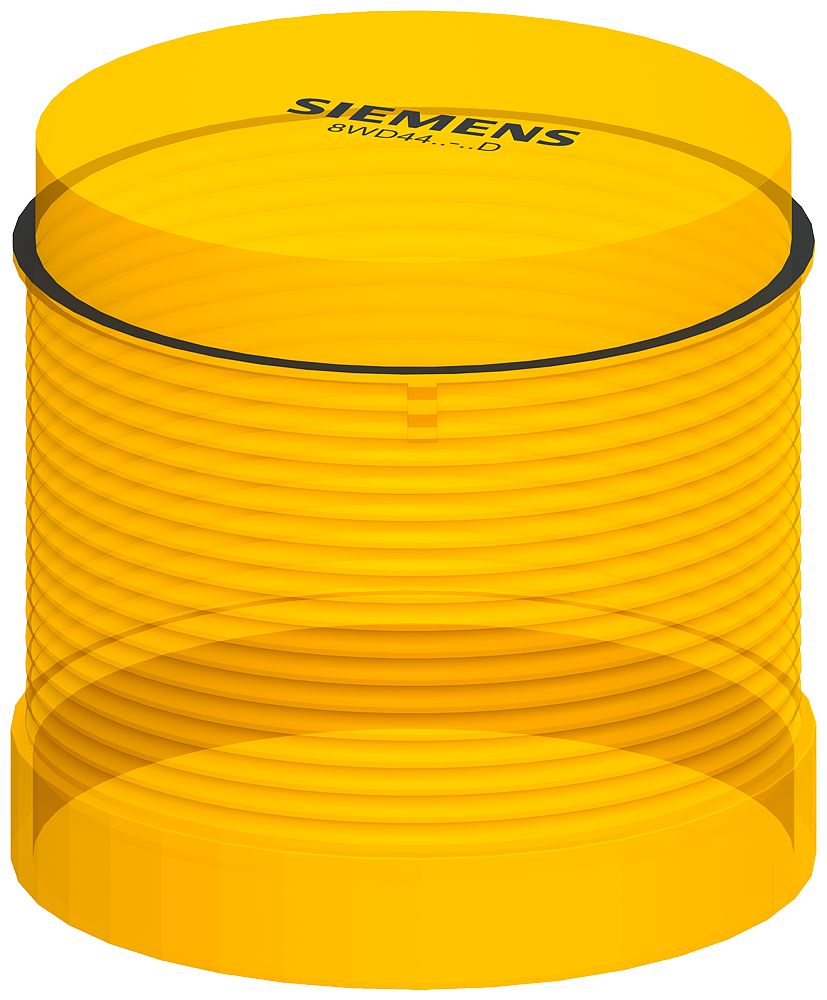 Siemens 8WD44 Series Yellow Rotating Effect Beacon Unit, 24 V, LED Bulb, AC/DC