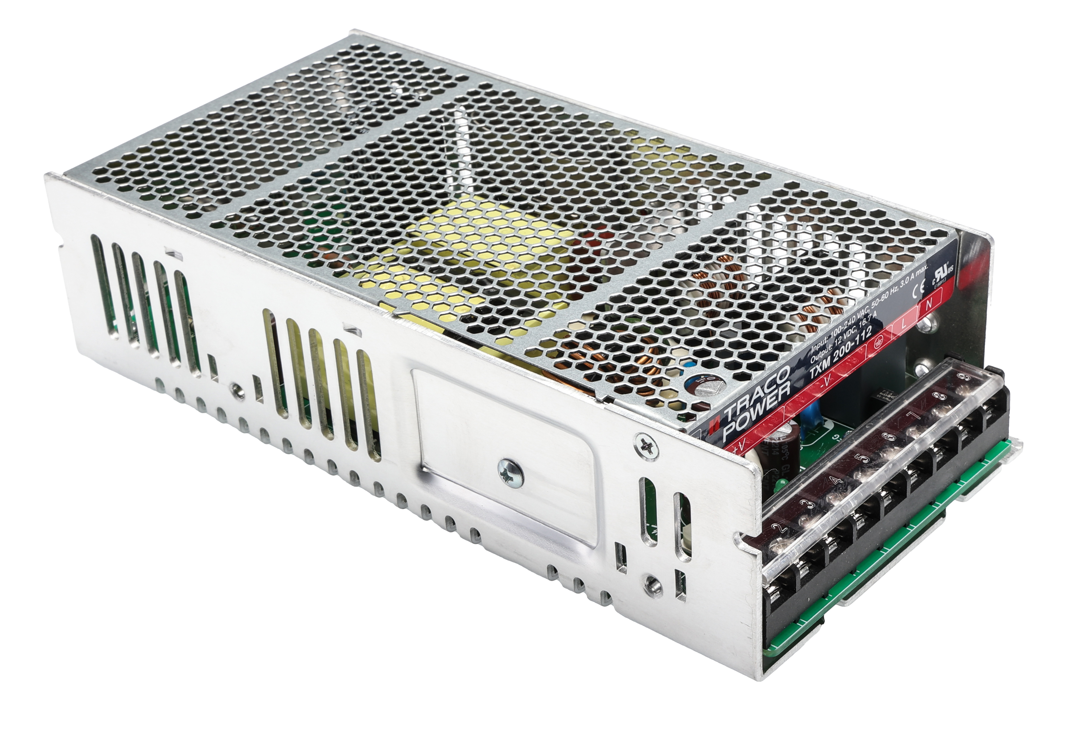 TRACOPOWER Switching Power Supply, TXM 200-112, 12V dc, 16.7A, 200W, 1 Output, 120 → 370 V dc, 90 → 264 V