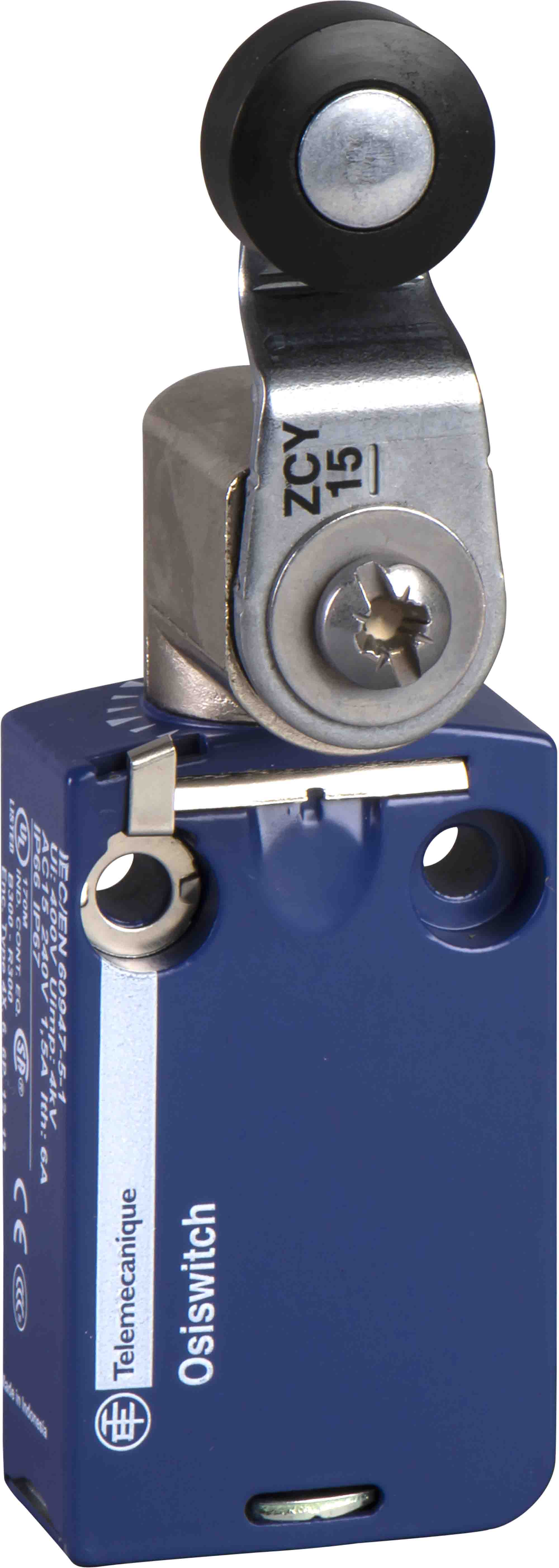 Telemecanique Sensors XCMD Series Roller Lever Limit Switch, 1NC/1NO, IP66, IP67, IP68, 2P, Zinc Alloy Housing, 240V ac