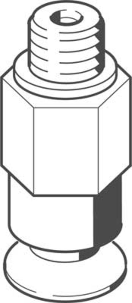 Festo 10mm Flat Suction Cup VAS-10-M5-SI-B