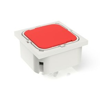 RAFI Red Tactile Switch, 1NO 100mA 19.05mm Panel Mount