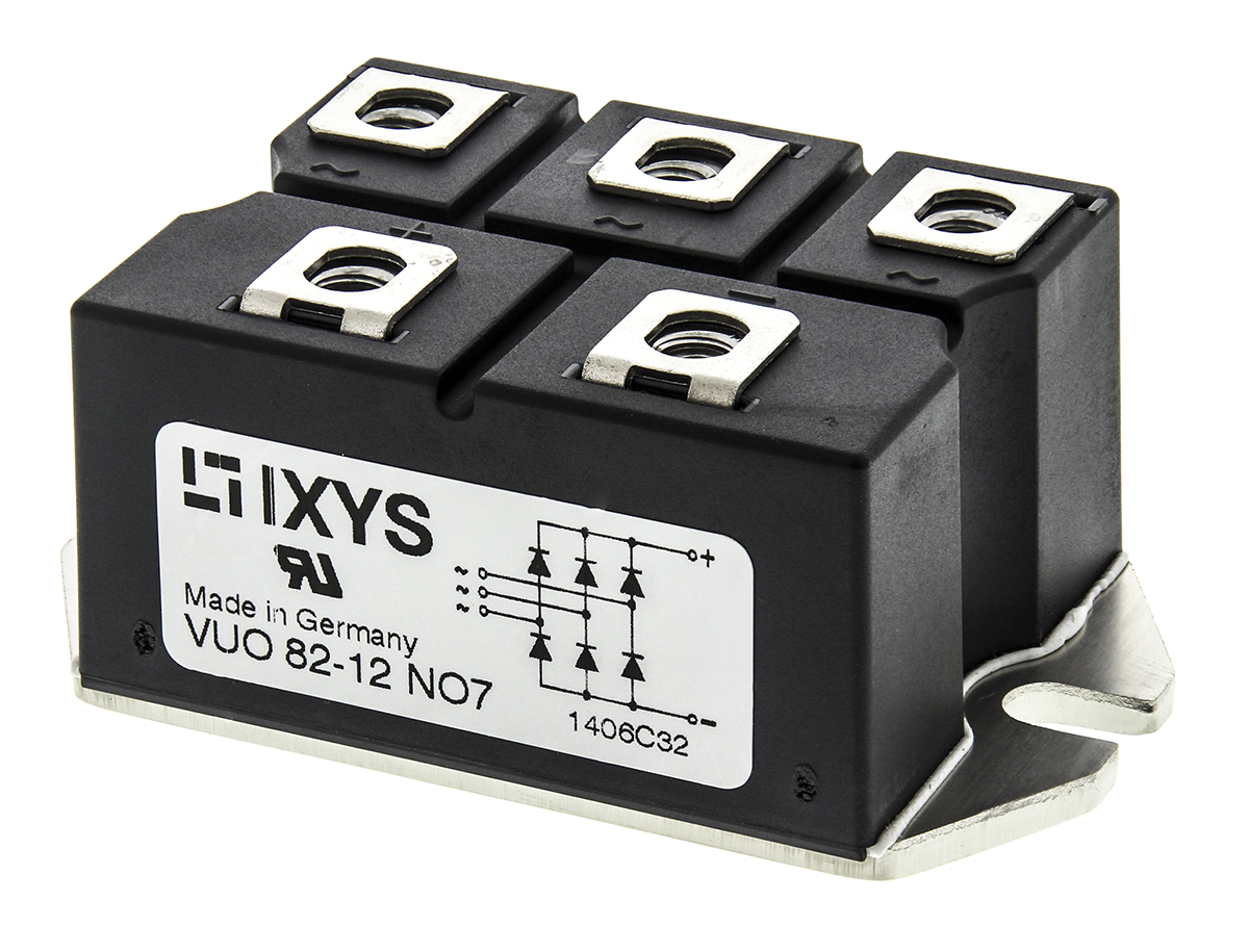 IXYS Bridge Rectifier Module, 88A, 1200V, 3-phase, 5-Pin