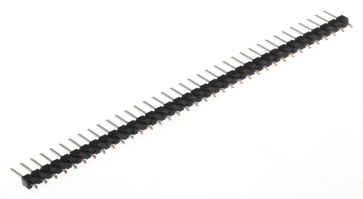 Amphenol Communications Solutions Bergstik Series Straight Through Hole Pin Header, 36 Contact(s), 2.54 mm Pitch, 1 Row,