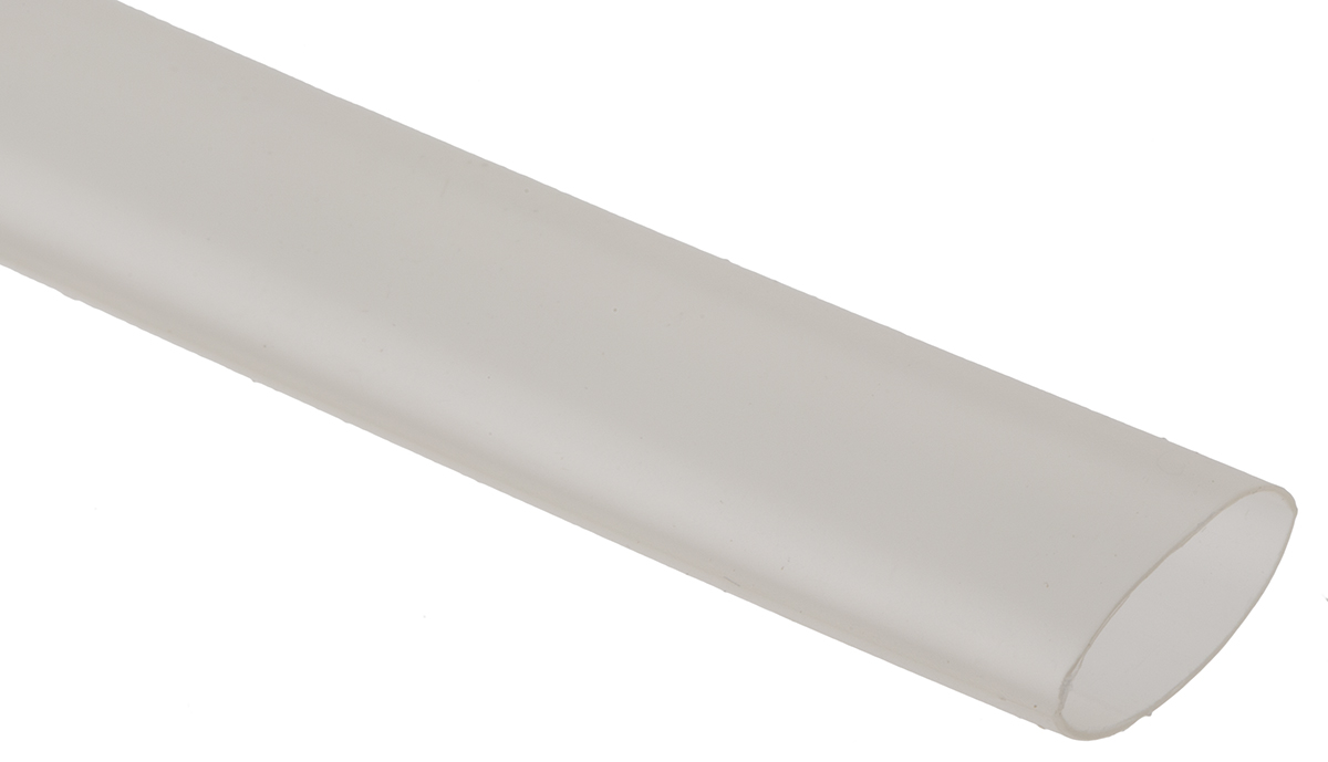 RS PRO Halogen Free Heat Shrink Tubing, Clear 9.5mm Sleeve Dia. x 300mm Length 2:1 Ratio