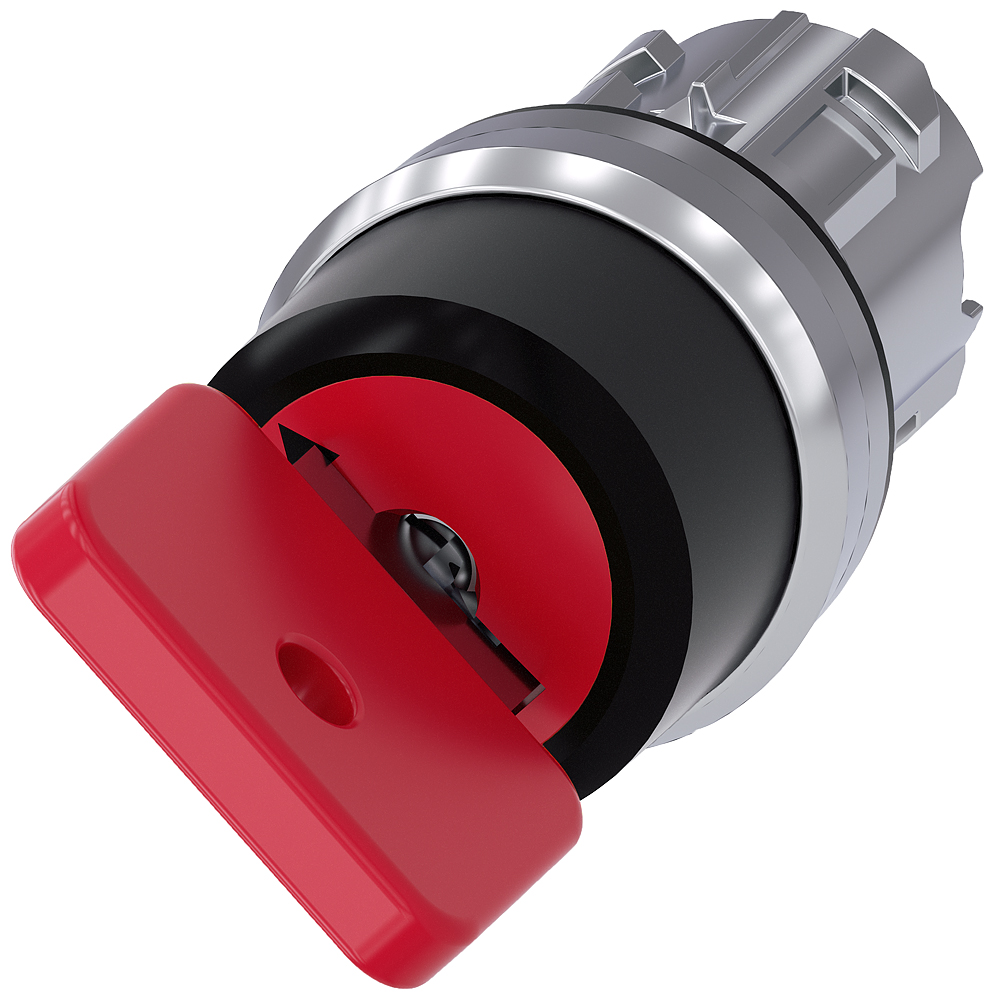 Siemens SIRIUS ACT 3SU10 2-position Key Switch Head, Latching, 22mm Cutout