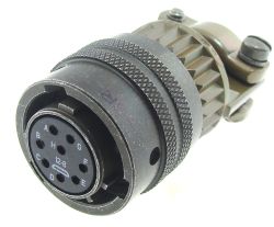 Amphenol Socapex, PT, Copper Alloy 8 Way Cable Mount MIL Spec Circular Connector PlugGreen, Socket Contacts,Shell Size