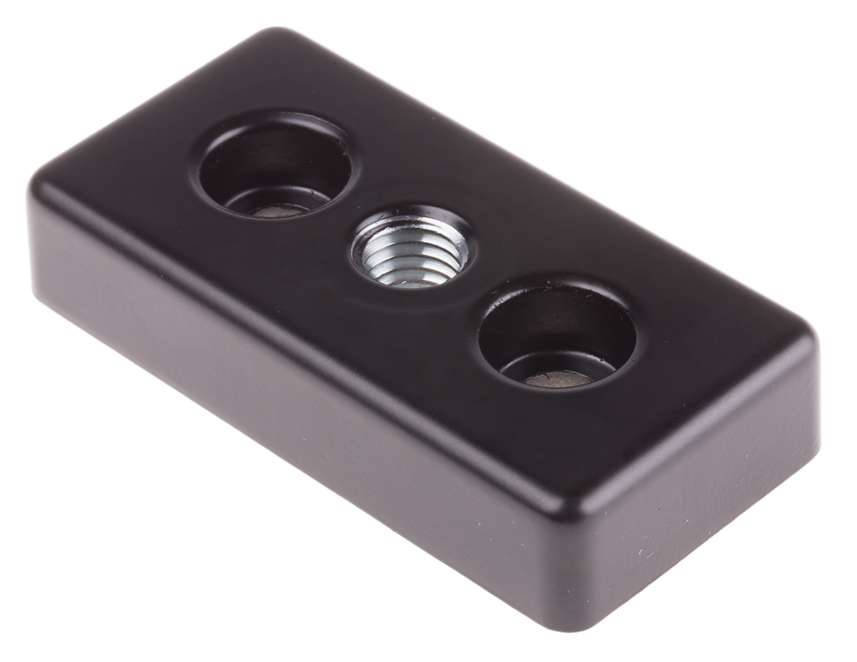 RS PRO M12, M8 Thread Base Plate, 8mm Groove