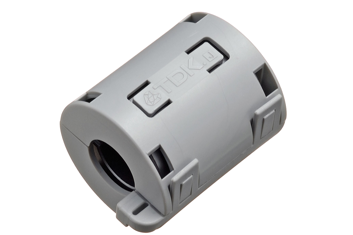 TDK Openable Ferrite Clamp, 30 Dia. x 39mm, For Audio Equipment, Copiers, Digital Telephones, Electronic Musical