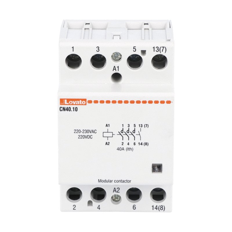 Lovato Modulo CN Contactor, 230 V ac Coil, 4-Pole, 22 A, 4NO, 400 V ac