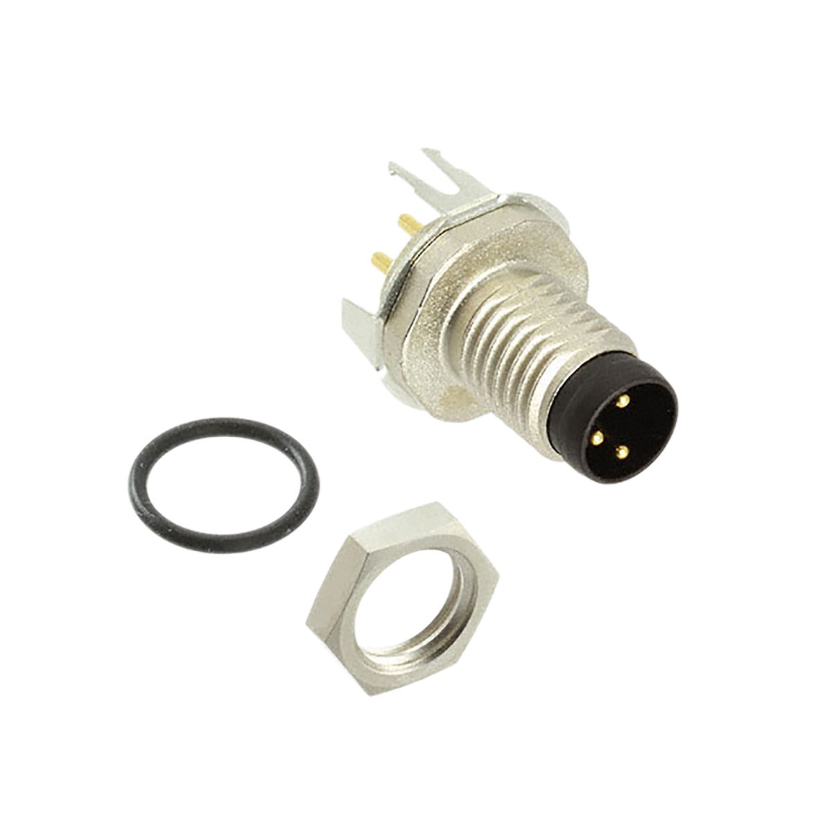 TE Connectivity Circular Connector, 3 Contacts, PCB, M8 Connector, Plug, Male, IP67, M8 Series