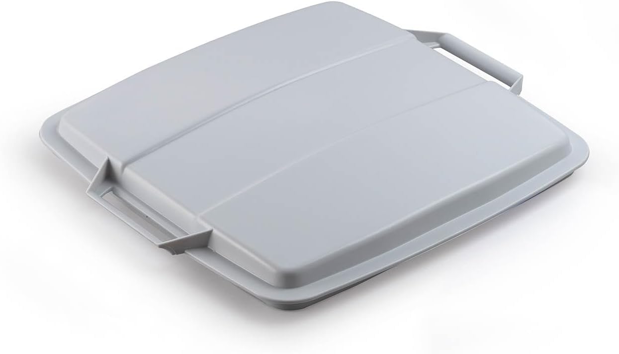 Durable Grey Plastic Waste Bin Lid for DURABIN, 470mm