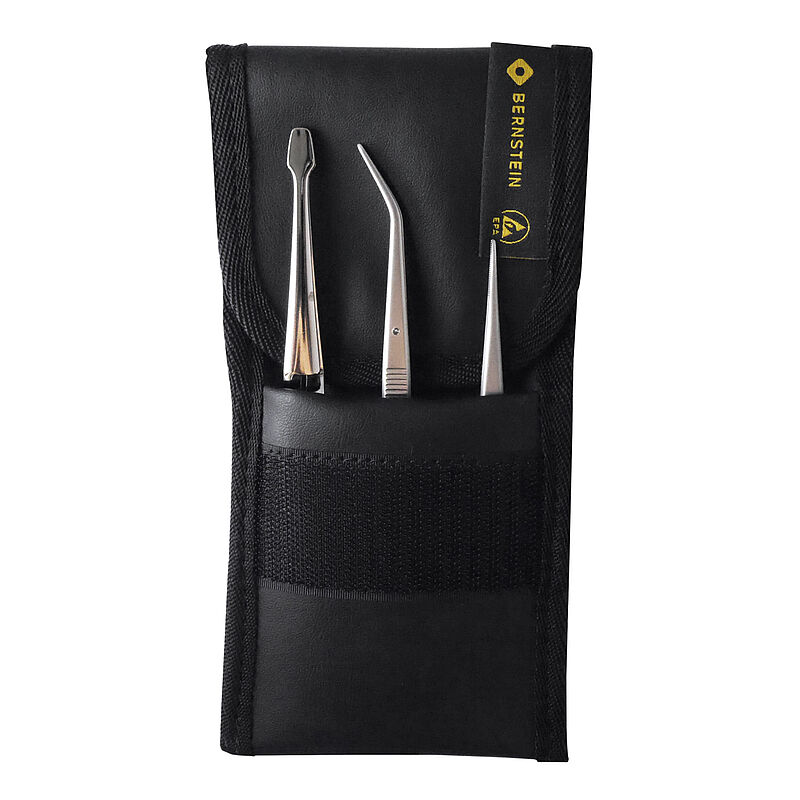 Bernstein 120 mm, 150 mm, 160 mm, Steel, ESD Tweezer Set