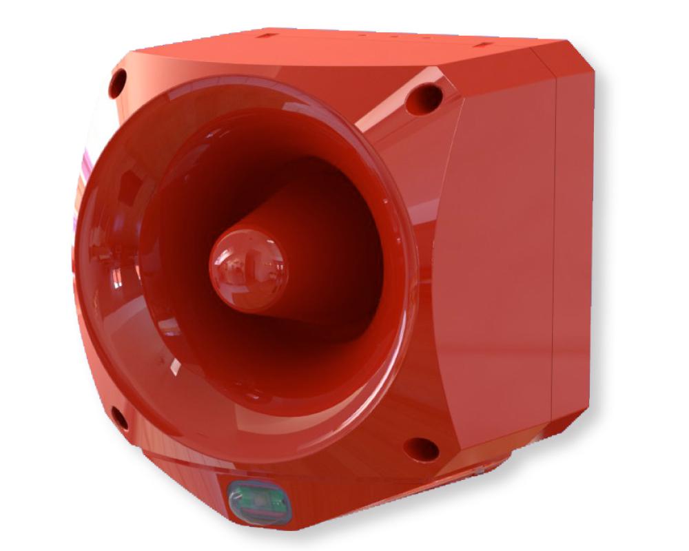 Klaxon Nexus Pulse Series White Sounder Beacon, 17 → 60 V, IP66, Wall Mount, 110dB at 1 Metre