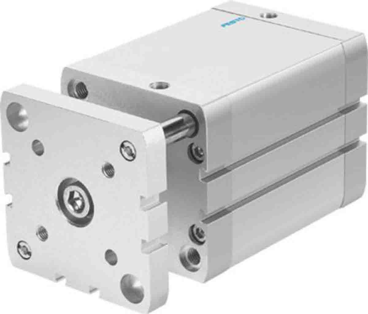 Festo Pneumatic Compact Cylinder - 574057 63 mm Bore, 80 mm ADNGF-63-80-PPS-A Series, Double Acting Acting