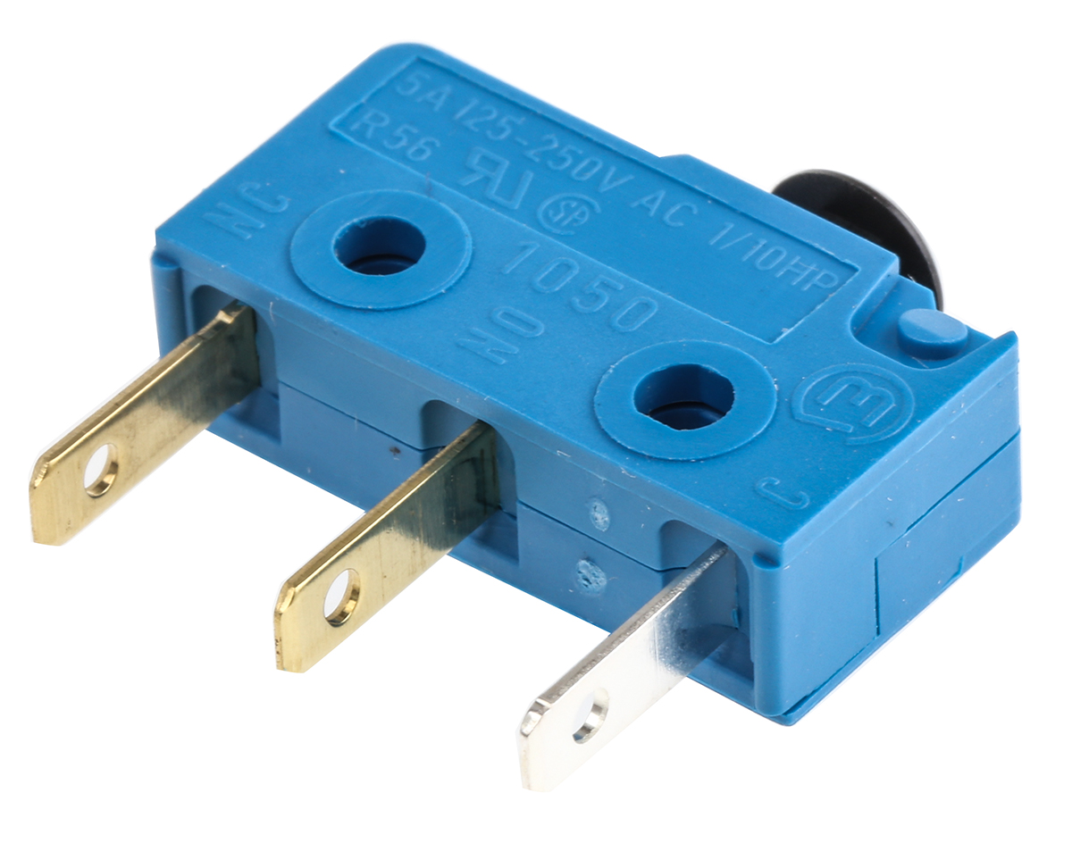 Marquardt Mushroom Shaped Micro Switch, Tab Terminal, 5 A @ 250 V ac, SP-CO, IP00, IP40