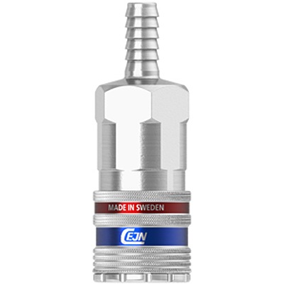 CEJN Aluminium, Steel Male Pneumatic Quick Connect Coupling, 1/2in Hose Barb