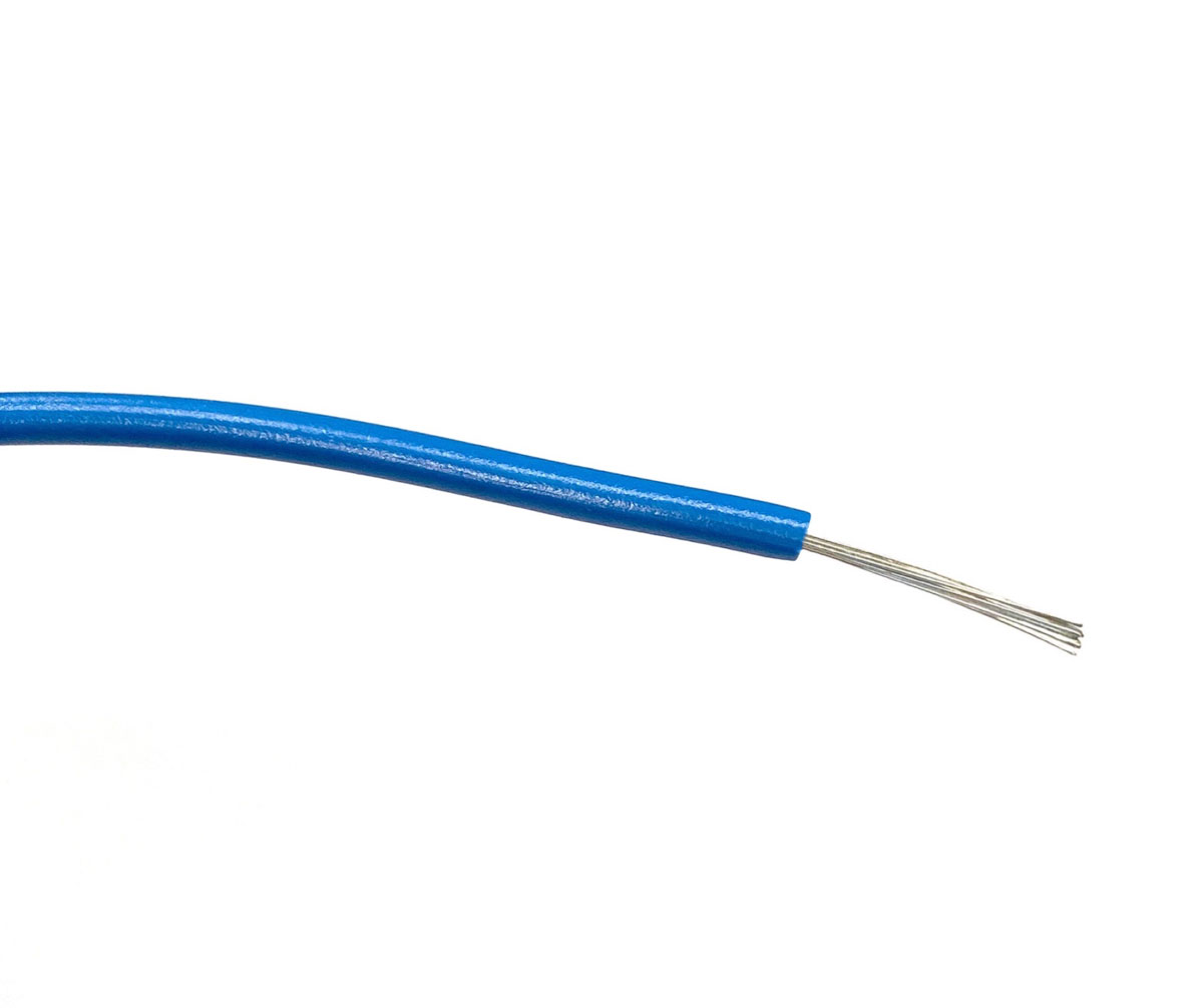 RS PRO Blue 0.5mm² Hook Up Wire, 20 AWG, 16/0.2 mm, 500m, PVC Insulation