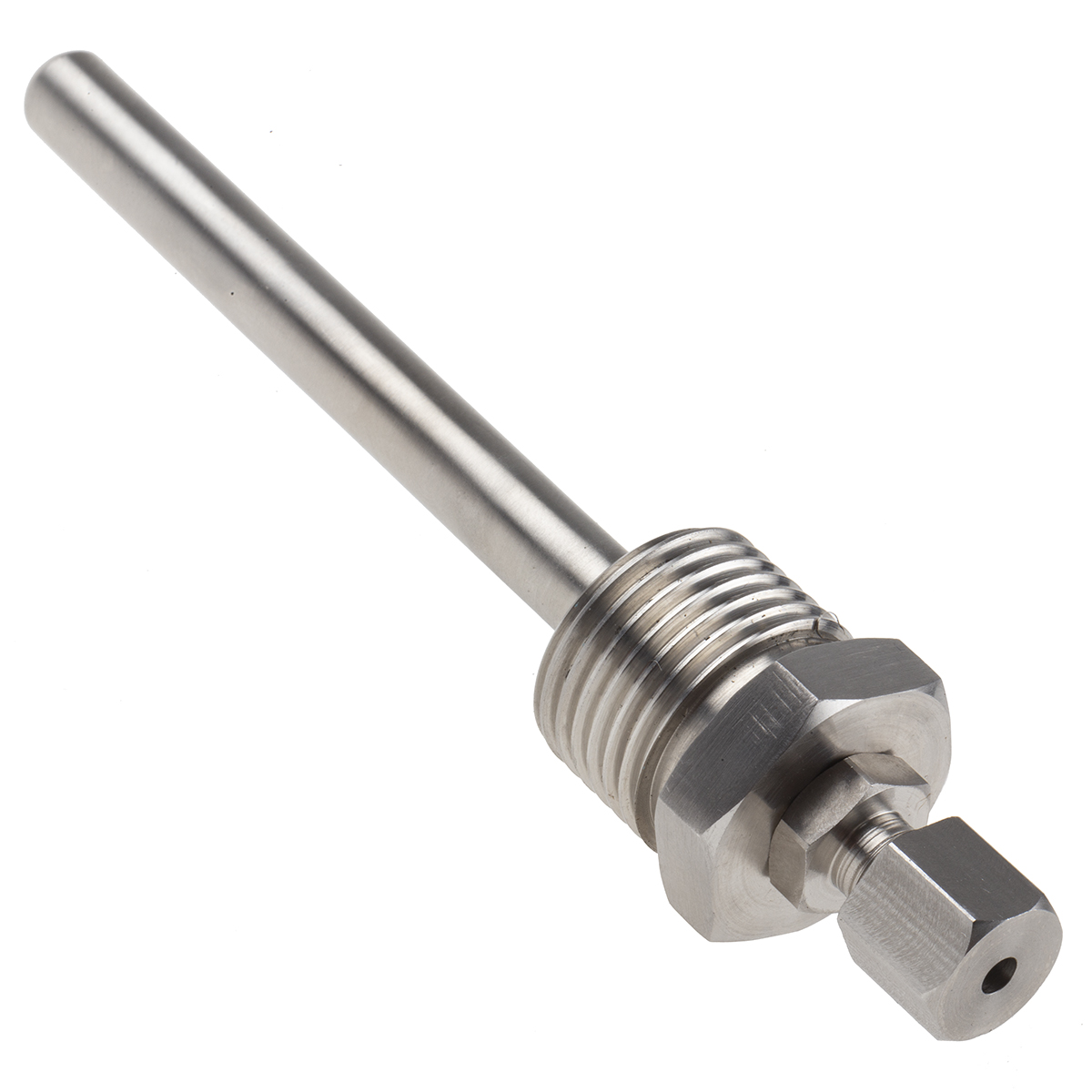 RS PRO 1/2 BSP Thermowell for Use with Temperature Probe, 3 mm, 8 (Pocket) mm Probe, RoHS Standard