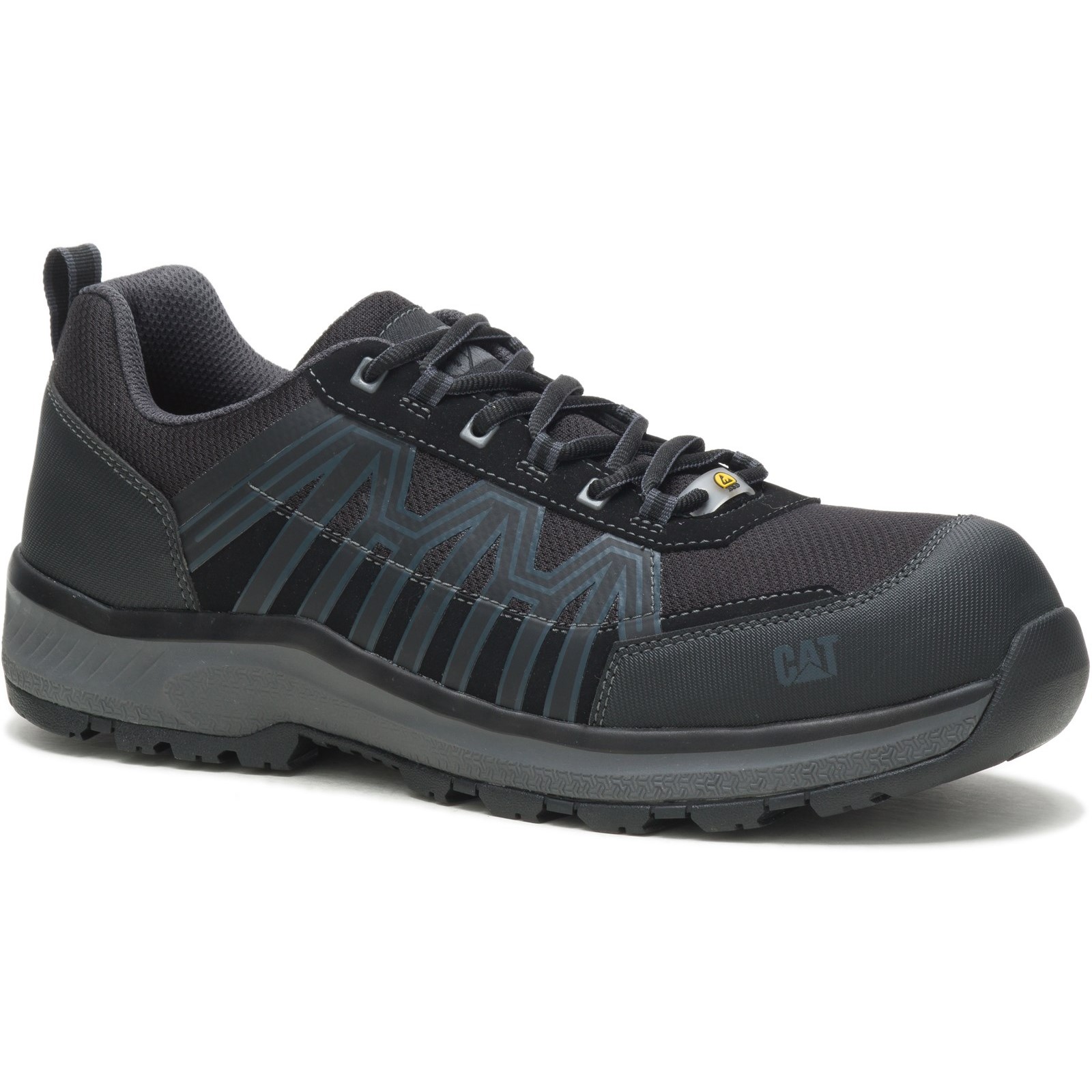 Caterpillar CHARGE Unisex Black Toe Capped Safety Trainers, UK 13, EU 47