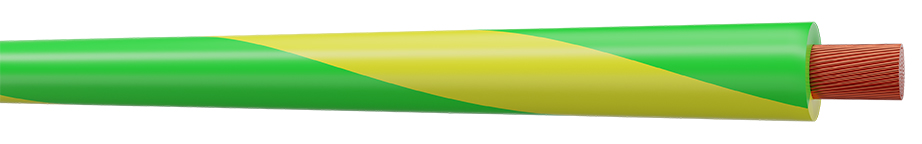 AXINDUS H05V-K Series Green/Yellow 0.75 mm² Hook Up Wire, 100m, PVC Insulation, VK075VJ