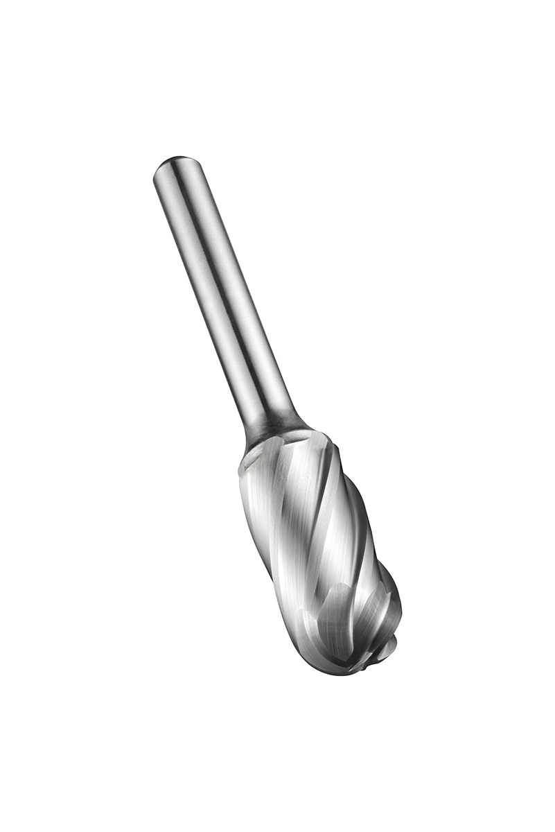 Dormer Ball Nosed Cylinder Burr, 9.6mm Capacity, Carbide Blade
