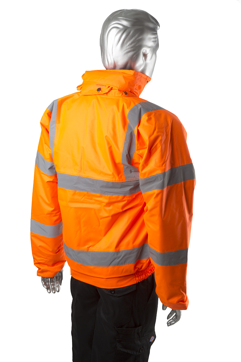 Portwest Orange Men Hi Vis Bomber Jacket, L