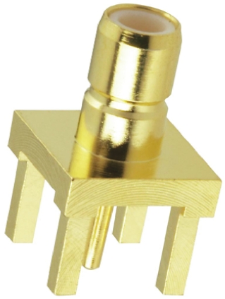 Amphenol RF, Jack Through Hole SMB Connector, 50Ω, Solder Termination, Straight Body