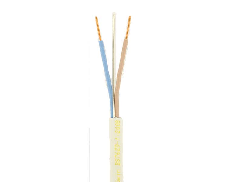 RS PRO Fire Performance 1.5 mm² 3 Core Power Cable, White, 100m