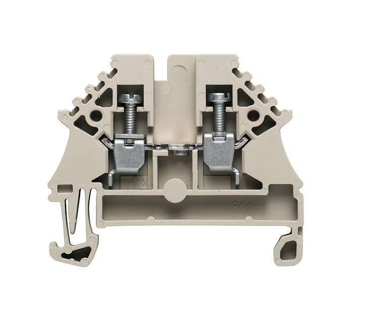 Weidmuller 1023700000 WDU Series Brown, 2.5mm², Single-Level, Screw Termination, ATEX, IECEx