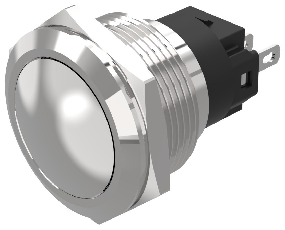 EAO 82 Series Push Button Switch, Latching, Panel Mount, 22.3mm Cutout, SPDT, 240V, IP65, IP67