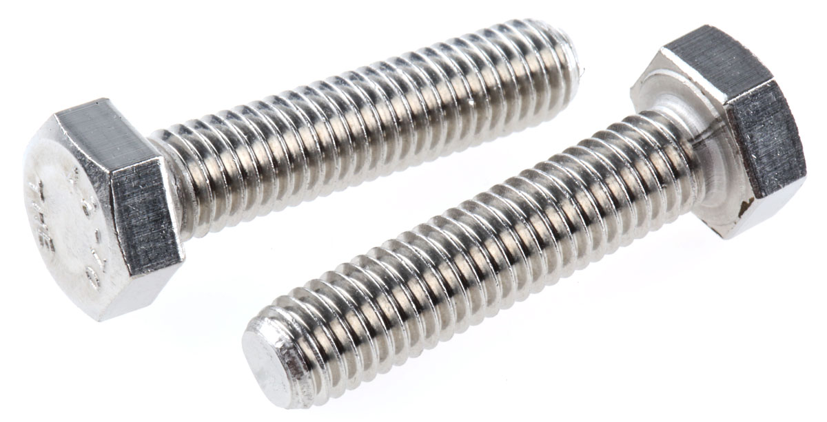 RS PRO Stainless Steel, Hex Bolt, M8 x 35mm