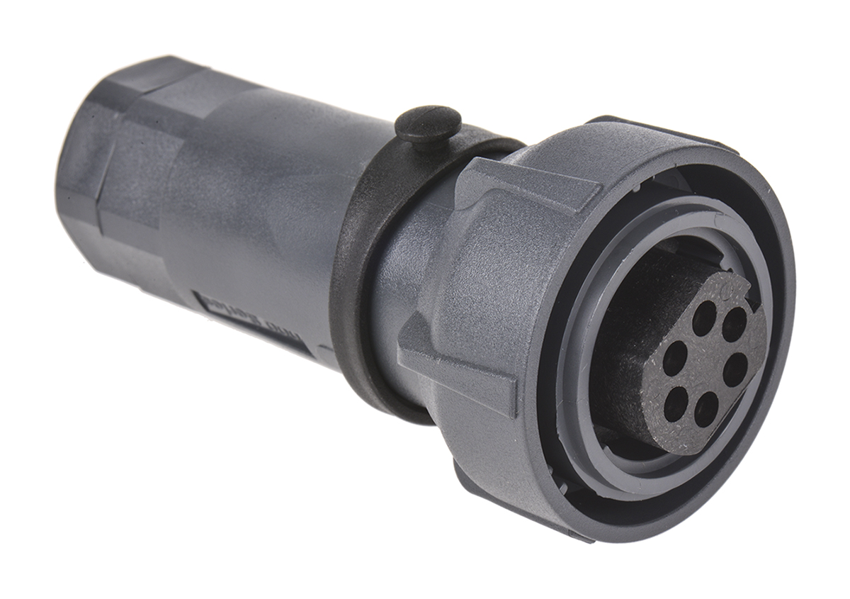 Bulgin Circular Connector, 6 Contacts, Cable, Standard Connector, Socket, Female, IP66, IP68, IP69K, Buccaneer 7000