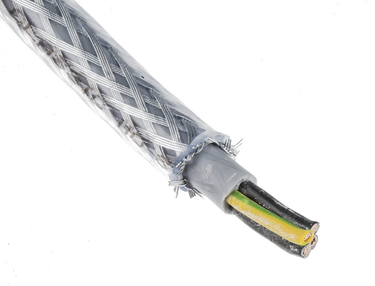 Lapp ÖLFLEX CLASSIC 110 SY Control Cable, 4 Cores, 1.5 mm² CSA 16 AWG, Screened, 50 m, Transparent Polyvinyl Chloride